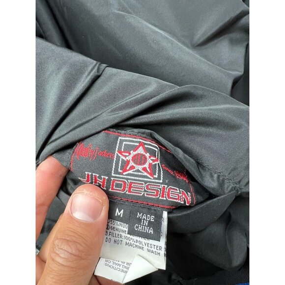 JH Design Mark Martin # 6 NASCAR Jacket Men's Medium Wool Leather Letterman - Picture 9 of 11